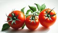 Tomato isolate. Tomatoes on white background. Tomatoes with white background Royalty Free Stock Photo