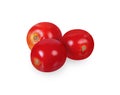 Tomato isolate on white background. with clipping paths