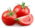 Tomato isolated on white Royalty Free Stock Photo