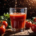 Tomato juice fresh squeezed tomato fruit vegetable drink, think smoothie nectar