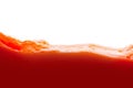 Tomato juice splash isolated on white background Royalty Free Stock Photo