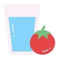 Tomato juice vector icon in trendy style Royalty Free Stock Photo