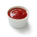 Tomato ketchup in ramekin Royalty Free Stock Photo