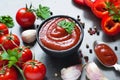 Tomato ketchup sauce Royalty Free Stock Photo