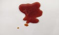 Tomato ketchup sauce.Tomato ketchup sauce, isolated on a white background.