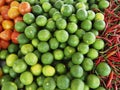 Tomato , lemon and spicy in market Royalty Free Stock Photo