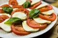 Tomato and mozarella salad Royalty Free Stock Photo