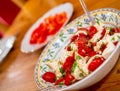 Tomato and Mozarella- salad Royalty Free Stock Photo