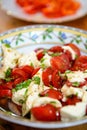 Tomato and Mozarella- salad Royalty Free Stock Photo