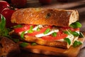 Tomato and mozzarella sandwich