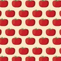 Tomato nutrition seamless pattern image