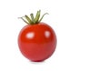 Tomato one isolated in white , red ripe Royalty Free Stock Photo