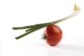 Tomato and onion and mayo Royalty Free Stock Photo