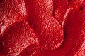 Tomato paste texture close-up