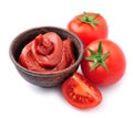 Tomato paste . Tomatoes sauce Royalty Free Stock Photo