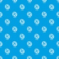 Tomato pattern vector seamless blue Royalty Free Stock Photo
