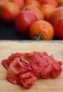 Tomato peeling Royalty Free Stock Photo