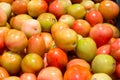 Tomato pile on sale in supermarket Royalty Free Stock Photo