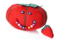 Tomato pin cushion Royalty Free Stock Photo