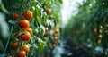tomato plantation in an environmentallyfriendly growing facility, Royalty Free Stock Photo