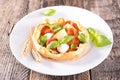 Tomato quiche Royalty Free Stock Photo