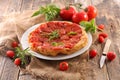 Tomato quiche tatin