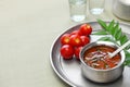 Tomato rasam, kerala style tomato soup Royalty Free Stock Photo