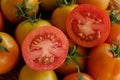 Tomato red fruit detail background wallpaper Royalty Free Stock Photo