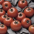 tomato, red ripe tomatoes, tomatoes - fresh vegetables, image on isolated background Royalty Free Stock Photo