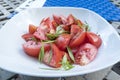 Tomato Salad with Tarragon Herb Royalty Free Stock Photo