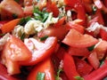 Tomato salad texture