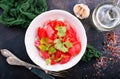 Tomato salad Royalty Free Stock Photo