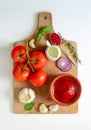 Tomato sauce concept Royalty Free Stock Photo