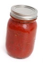 Tomato sauce jar Royalty Free Stock Photo