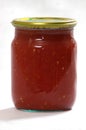 Tomato sauce jar Royalty Free Stock Photo