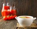 Tomato sauce and juice Royalty Free Stock Photo