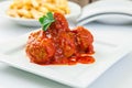 Tomato sauce meatballs