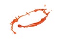 Tomato sauce splash Royalty Free Stock Photo