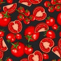 Tomato seamless pattern