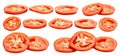 Tomato slice isolated Royalty Free Stock Photo