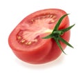 Tomato slice isolated on white background Royalty Free Stock Photo