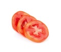 Tomato slice isolated on white background Royalty Free Stock Photo