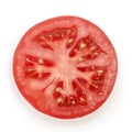 Tomato slice on white background Royalty Free Stock Photo