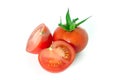 Tomato and sliced tomato Royalty Free Stock Photo