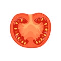 Tomato slise illustration