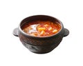 Tomato soup with cabbage and cauliflower Royalty Free Stock Photo