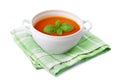 Tomato soup isolated Royalty Free Stock Photo