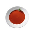 Tomato soup isolated Royalty Free Stock Photo