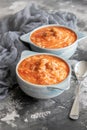 Tomato soup with noodles and meatballs Royalty Free Stock Photo