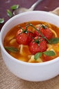 Tomato soup with pasta